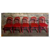 Five Charming Red Children