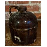 Vintage Crock Jugs and Lidded Vessel