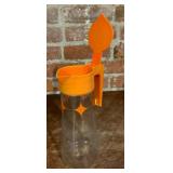Vintage Anchor Hocking Atomic Juice Pitcher and Lustro Ware Pitcher