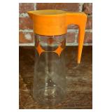 Vintage Anchor Hocking Atomic Juice Pitcher and Lustro Ware Pitcher