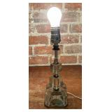 Vintage Glass Boudoir Lamp