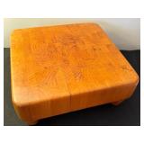 Vintage Butch-R-Block Footed Cutting Board