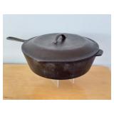 Vintage #10 Cast Iron Fry Pan with Lid