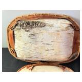 Hand Crafted Vintage Birch Baskets