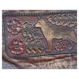 Two Vintage Leather Clutches / Handbags