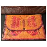 Two Vintage Leather Clutches / Handbags