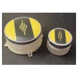 Two Vintage Art Deco Vanity Jars