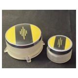 Two Vintage Art Deco Vanity Jars