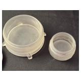 Two Vintage Art Deco Vanity Jars