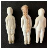 Vintage Porcelain Dolls including Frozen Charlotte Dolls