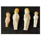 Vintage Porcelain Dolls including Frozen Charlotte Dolls