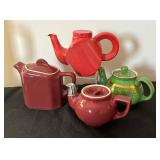Four Vintage Teapots by Hall and More