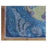 Beautiful Bird Motif Framed Beaded Textile