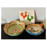 Vibrant Vintage Bowls and Tile