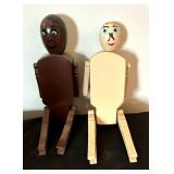 Vintage Wooden Folk Art Decorative Figurines