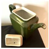 Four Vintage Teapots by Hall, Russel Wright and More