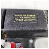 Sears/Craftsman 3/8" Hammer Drill Variable Speed Reversible Cord Damage Tested Works