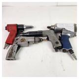 Lot Of Four Pneumatic Tools All Tested And Works See Pictures One Tool Is Open On Position