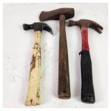 Lot Of Five Tools Hammers Axe Snippers Good Condition