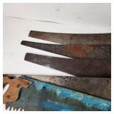 Lot Of Five Vintage Hand Saws Good Condition