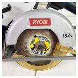 Lot Of Two Ryobi Tools R10633 Circular Saw And P310 Caulking TOOLS ONLY Good Condition