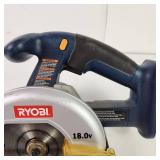 Lot Of Two Ryobi Tools P501 Circular Saw And P710 Hand Vacuum Good Condition TOOLS ONLY
