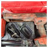 Hilti Adhesive Gun Two Batteries And Charger Tested Works Good Condition
