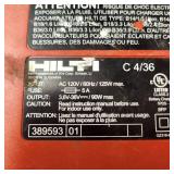 Hilti Adhesive Gun Two Batteries And Charger Tested Works Good Condition