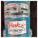 Makita Concrete Planer Model PC1100 Metal Case Corded Good Condition Tested Works
