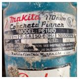 Makita Concrete Planer Model PC1100 Metal Case Corded Good Condition Tested Works