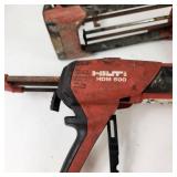 Hilti Epoxy Dispensers 2 HDM 500 One MD 1000 Fair Condition