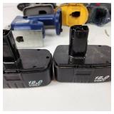 Lot Of Miscellaneous Tools And Batteries Dewalt Bosch And More Good Condition UNTESTED