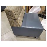 Rolling Couch Chairs (529528) Two Corner Units and One Straight Unit
