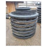 Total of 9 Large Plastic Piping (529958) Cut at Different Lengths