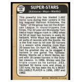 Mickey Mantle, Willie Mays, Harmon Killebrew 1968 Topps Super Stars #490 Vintage Baseball Card