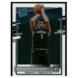 Anthony Edwards RC 2020-21 Donruss Optic Rated Rookie #151 Minnesota Timberwolves Basketball Card