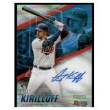 Alex Kirilloff RC Refractor On-Card Auto 2021 Bowman