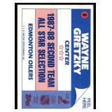 Wayne Gretzky 1988 Topps Sticker #8 All-Star Vintage Hockey Card