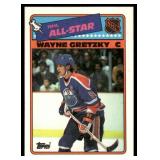 Wayne Gretzky 1988 Topps Sticker #8 All-Star Vintage Hockey Card
