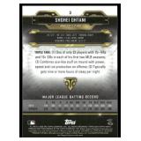 Shohei Ohtani /275 Triple Threads Green Foil 2020 Topps #3, numbered 109/275 Baseball Card
