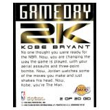 Kobe Bryant Foil Insert 1999 Skybox Dominium Gameday 2k #2 Basketball Card