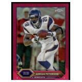 Adrian Peterson /399 Pink Refractor 2024Topps Chrome #38 Minnesota Vikings Football Card