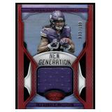 Alexander Mattison /199 Relic 2019 Certified New Generation #NG-AM, numbered 3/199, Minnesota Vikings Football Card
