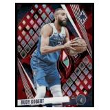 Rudy Gobert /275 Ruby Cracked Ice 2023-24 Phoenix, numbered 74/275, #86 Minnesota Timberwolves Basketball Card