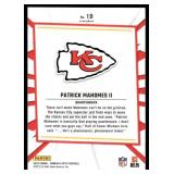 Parick Mahomes Silver Prizm 2023 Donruss Optic My House #19 Football Card