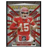 Parick Mahomes Silver Prizm 2023 Donruss Optic My House #19 Football Card