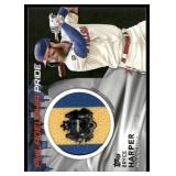 Bryce Harper /299 Patch 2022 Topps Philadelphia City Pride Flag #CFP-BH Baseball Card