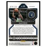 Naz Reid /125 Blue Cracked Ice 2021-22 Prizm #229 Minnesota Timberwolves Basketball Card