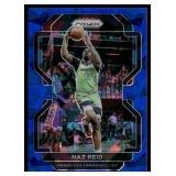 Naz Reid /125 Blue Cracked Ice 2021-22 Prizm #229 Minnesota Timberwolves Basketball Card