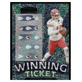 Patrick Mahomes Winning Ticket Insert 2023 Contenders #16 Football Card